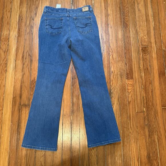 Signature by Levi Strauss Womens Jeans At Waist Bootcut Stretch Blue 12 Medium - Picture 2 of 10